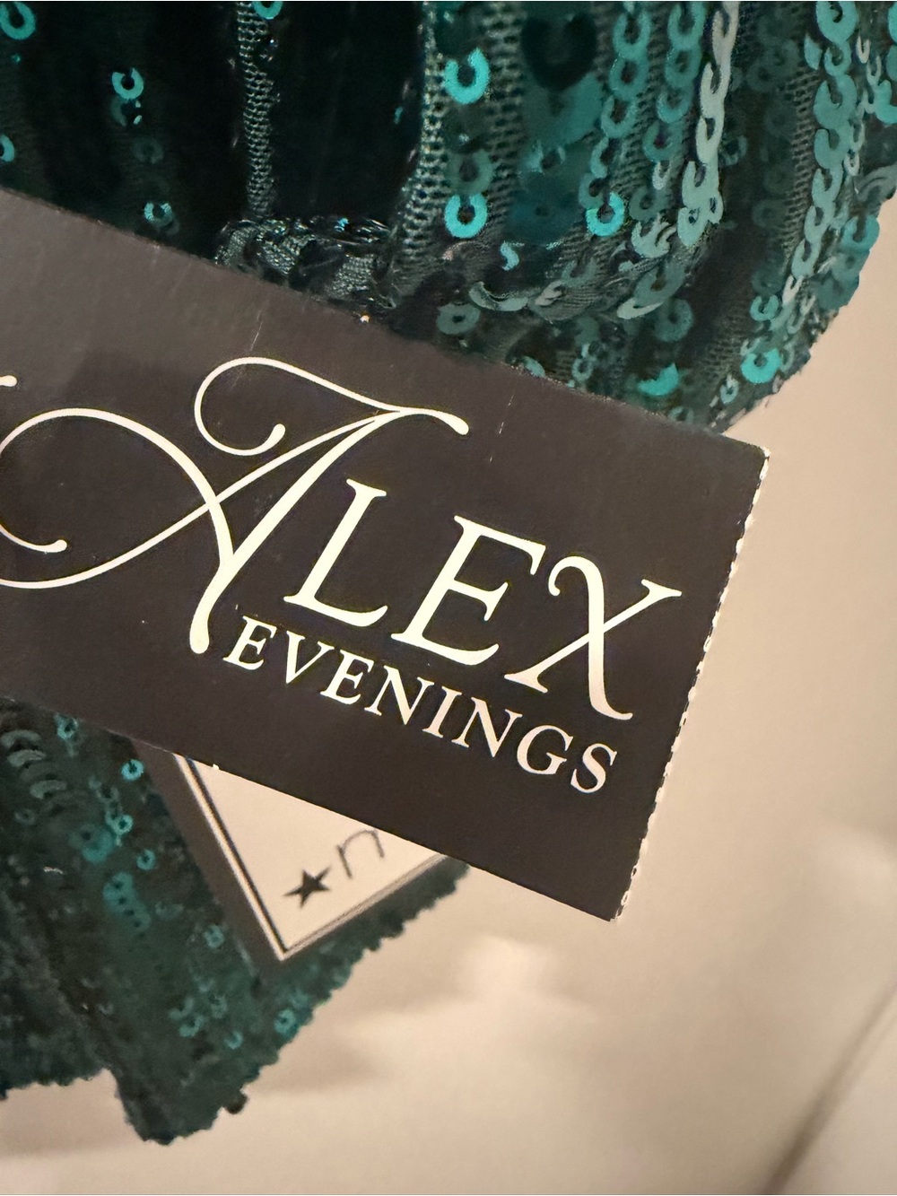 Alex Evenings Women's Plus Size Sequin Twinset Green One Piece size 3X - Picture 5 of 10
